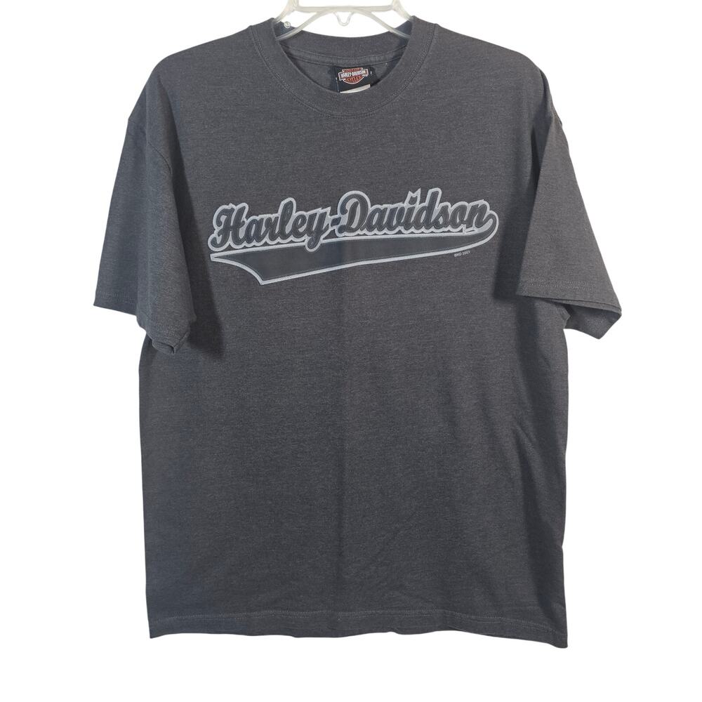 Harley-Davidson Men's gray patch front tee shirt large